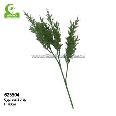 Anti Fading Anti UV Artificial Tree Branches Cypress Spray For Landscaping Decoration