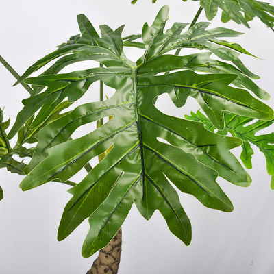 270cm Artificial Landscape Trees L Shape Split Philo Office Decoration Floor Plant