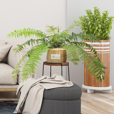 Plastic Home Artificial Phoenix Fern Plants Branch Wedding Centerpiece Indoor Decorative