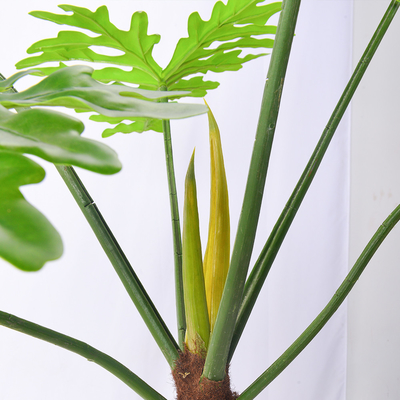 180cm High Artificial Philodendron Evergreen Real Touch Leaves No Caring Potted Plant