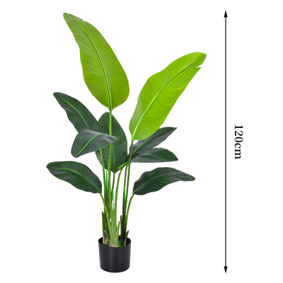 Multiple sizes Tall Bird of Paradise Artificial Tree  with Large Trunks and Realistic Leaves Big Faux Floor Potted Plants Fake Silk Plants for Home Office Living Room Decor Indoor