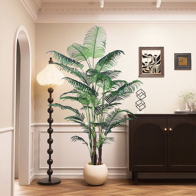5ft 6FT 7ft Fake Tropical Palm Plant, Artificial Palm Tree, Pre Potted Faux Greenry Plant for House Living Room Outside Patio Office Home