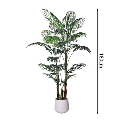5ft 6FT 7ft Fake Tropical Palm Plant, Artificial Palm Tree, Pre Potted Faux Greenry Plant for House Living Room Outside Patio Office Home