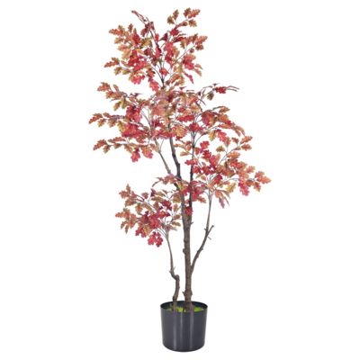 Autumn Oak Tree Artificial Plant in Pot - 160cm / 185cm / 210cm | Realistic Faux Tree for Home & Office Decor | Haihong Factory Direct