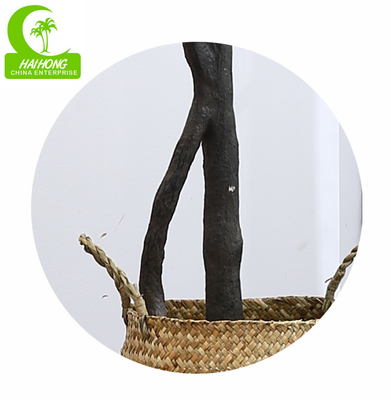 Flame Retardant Height 155cm Aesthetic Artificial Ficus Lyrata With Pot