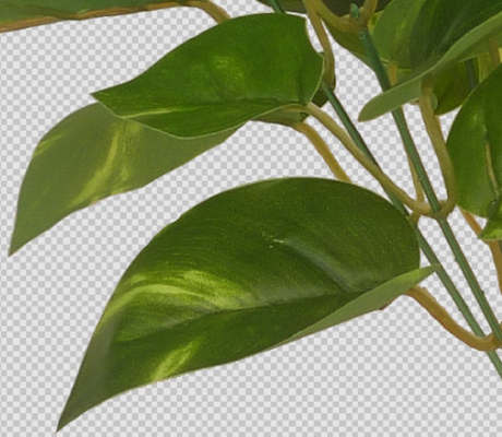 Lifelike 7pcs 36cm Height Artificial Green Bush With 36 Leaves