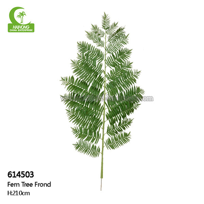 Wiind Resistance 160cm Artificial Tree Branches , Plastic Fern Leaves Realistic