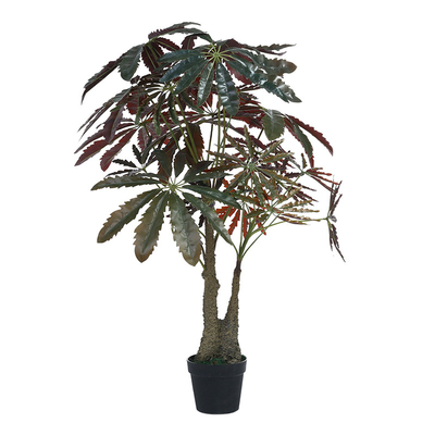 120cm Artificial Potted Floor Plants Green Simulated False Aralia Tree For House Decor