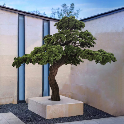 280cm Realistic Artificial Pine Tree Bonsai For Landscape