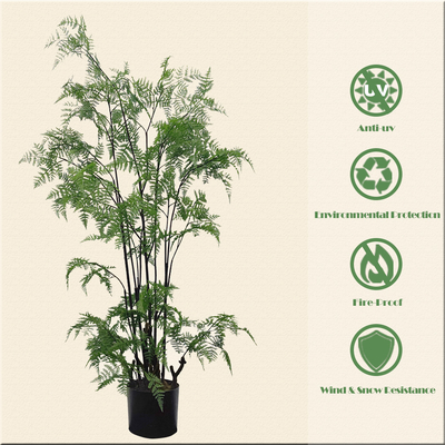 40ft Artificial Potted Floor Plants Fern Tree For Indoor Home Decoration