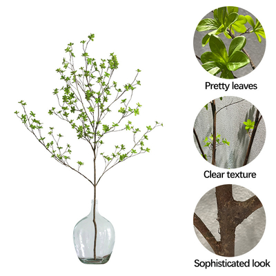 Potted Artificial Landscape Trees Philodendron 120cm 160cm For Indoor Decoration