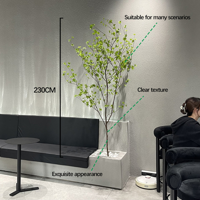 Potted Artificial Landscape Trees Philodendron 120cm 160cm For Indoor Decoration