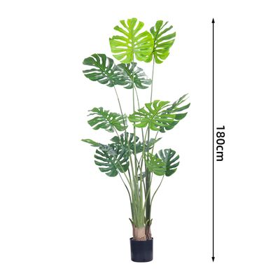 4ft 5.3ft 6ft Realistic Artificial Monstera Plant​ For Home And Office Decoration Custom Sizes Available