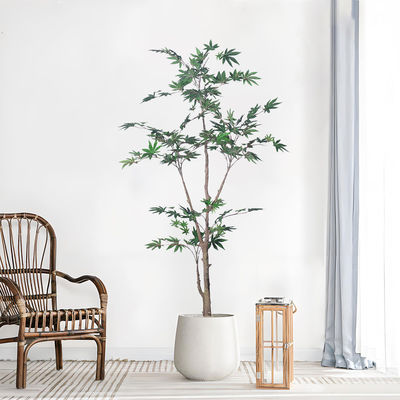 Green Bonsai 5.2 FT 6 FT Japanese Maple Tree Artificial For Home Living Room Decoration