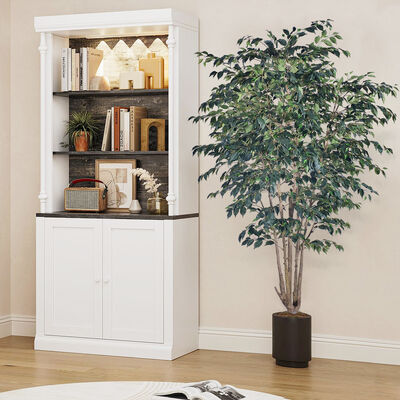 Large 280 cm 250cm Anti-Ultraviolet Large Fake Plants Banyan Tree Bonsai Plant Plastic Garden Supplies for Home Garden