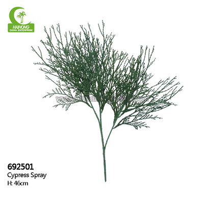 Anti Fading Anti UV Artificial Tree Branches Cypress Spray For Landscaping Decoration